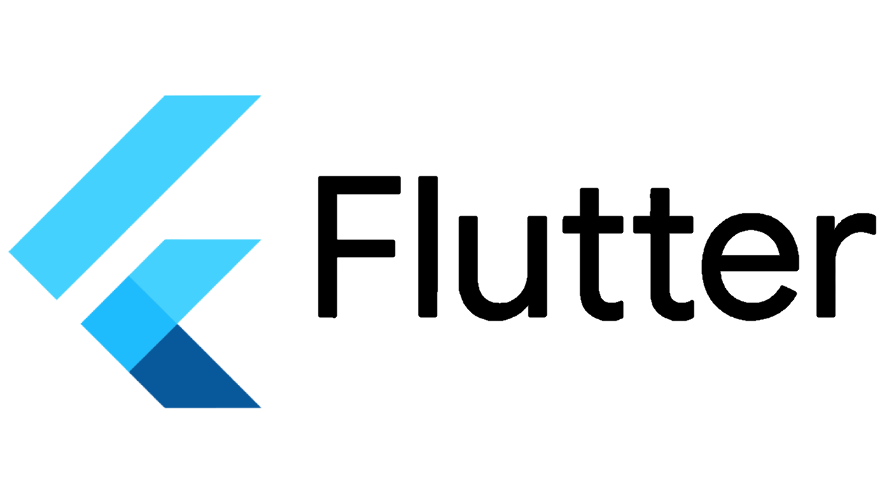 Flutter Black Text Logo