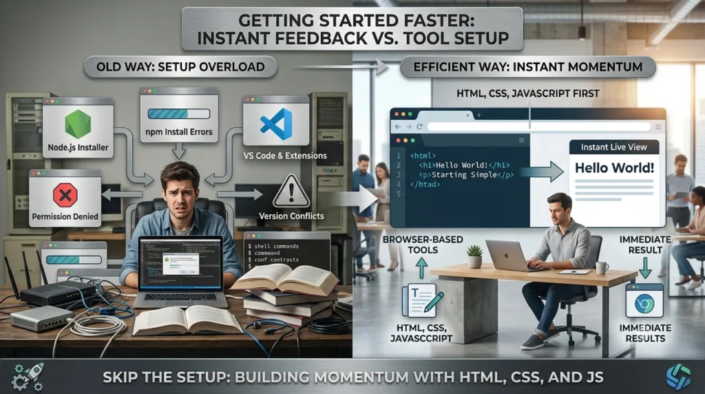 Start Building Websites Today – No Node Required